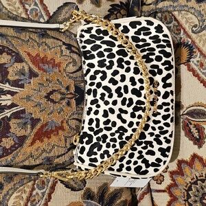 MICHAEL KORS - CARMELA Small Haircalf Pouchette Crossbody- NWT